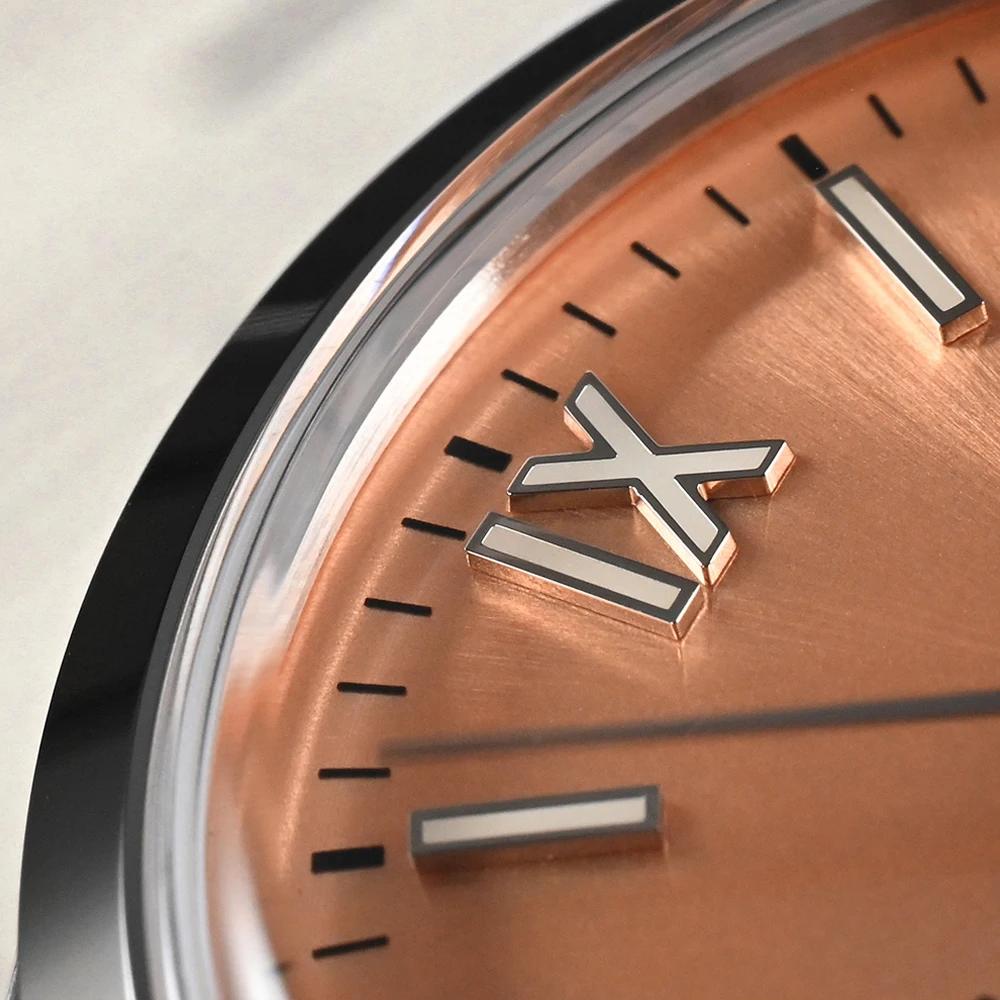 San Martin 39mm Men Dress Automatic Mechanical Watch Steel YN55 Roman Numeral Sunray Dial Business Watches Sapphire 10Bar SN0050