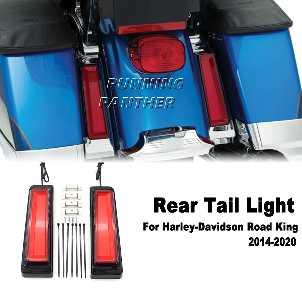 NEW Motorcycle Daytime Running Lighting Rear Fender LED Brake Tail Light For Harley Davidson Road King Glide 2014-2020 2019 2018