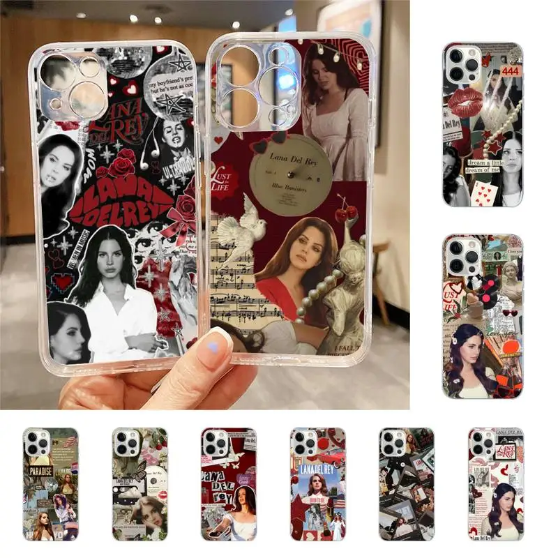 Lana Del Rey Hot Singer Phone Case For Iphone 7 8 Plus X Xr Xs 11 12 13 Se2020 Mini Mobile Iphones 14 Pro Max Case