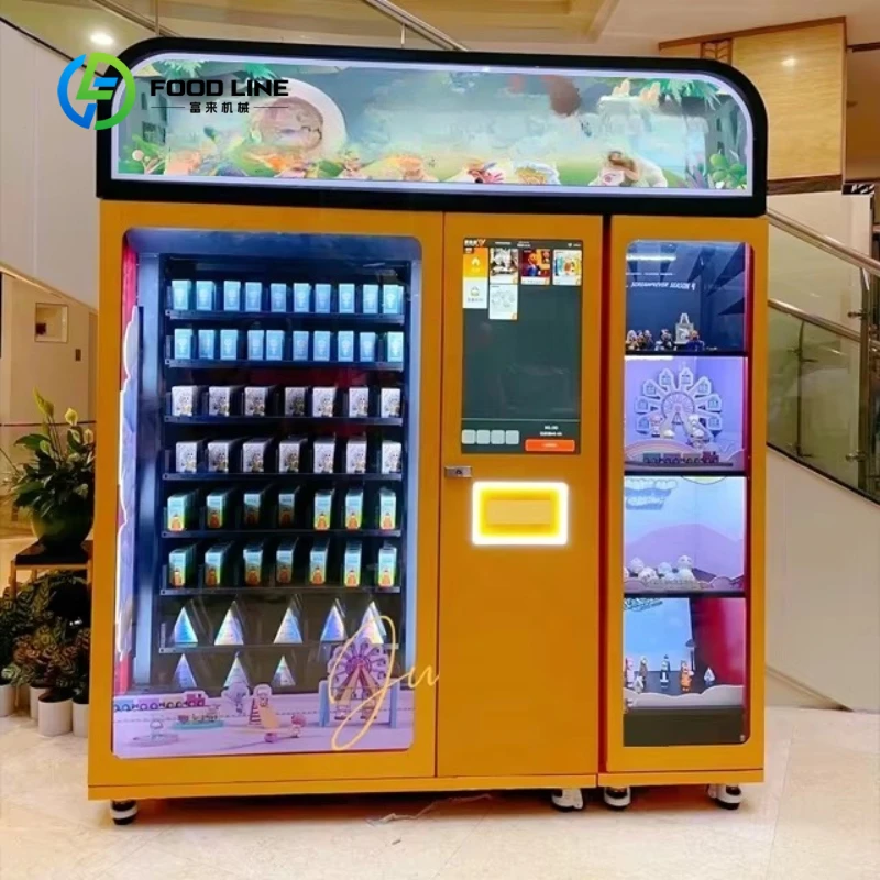 Customized Blind Box Vending Machine With Showroom Elevator and Push Aisle Mart Box Touch Screen Automatic Toy Vending Machine