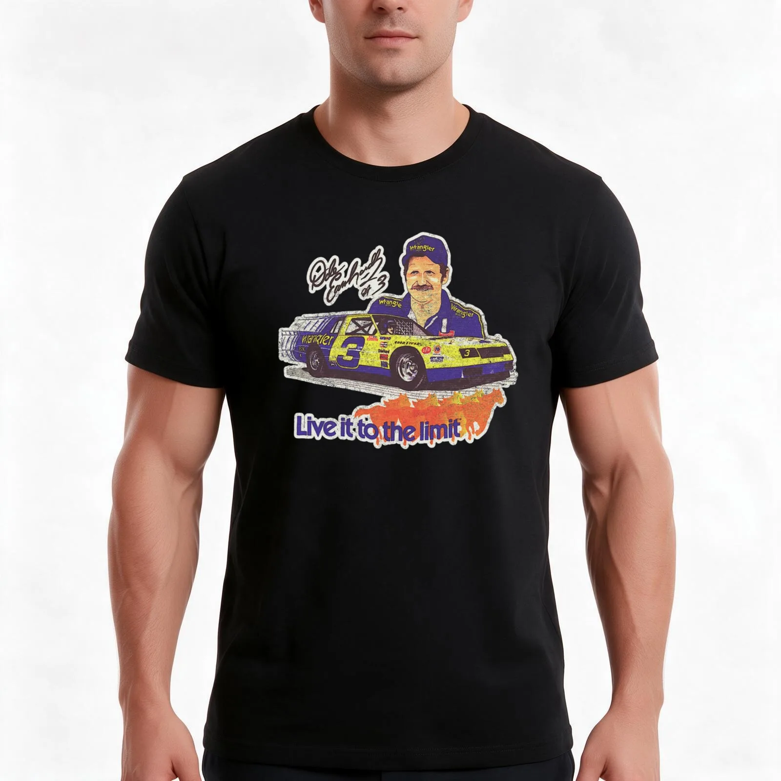 Earnhardt Wrangler Shirt T-Shirt Summer Casual Cotton Tee, Unisex Men Women