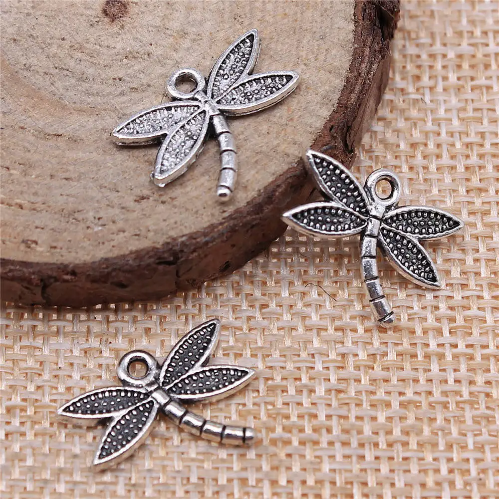 Bag Charm Dragonfly Charms Jewellery Making Supplies 18x14mm 20pcs