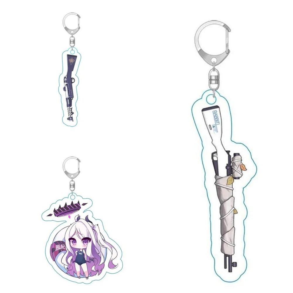 

6CM NEW Anime Blue Archive Acrylic Keychain Model Cosplay Charm Characters Ornament Accessories Goods Christmas Gifts