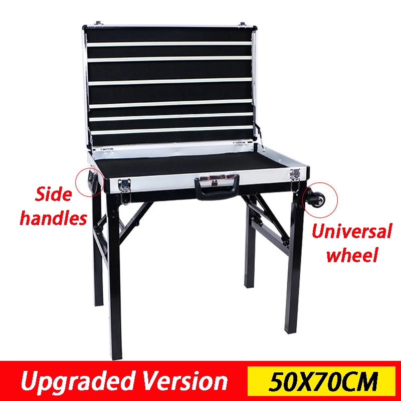 Nachtmarktkraam Sieradendoos Draagbare opvouwbare sieradenorganizer Dozen Multifunctionele aluminium oorbel displaystandaard