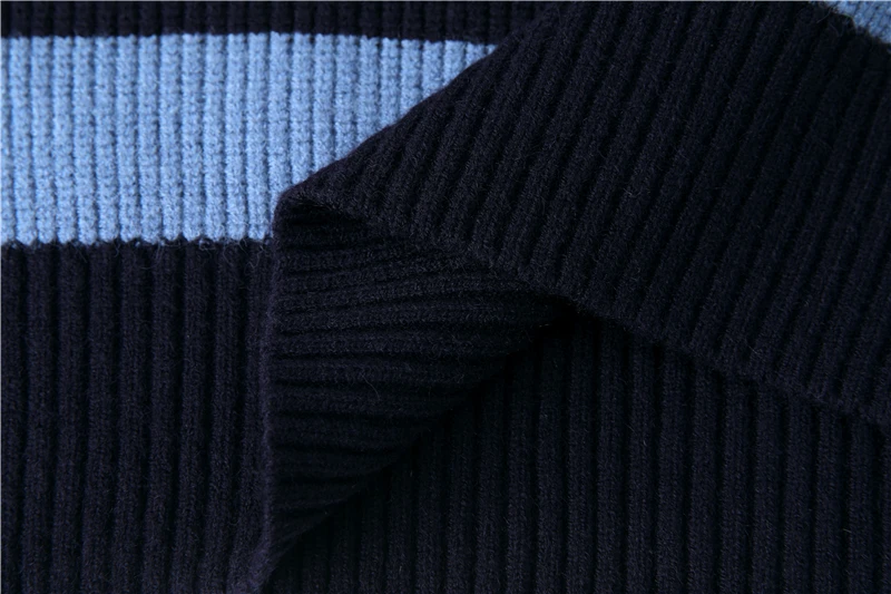2026 Gestreifter Herren-Strickpullover Damen Vintage Locker Sitzende Pullover Harajuku Grüner Herbst-Pullover Unisex Lässige Strickware – Detail 11
