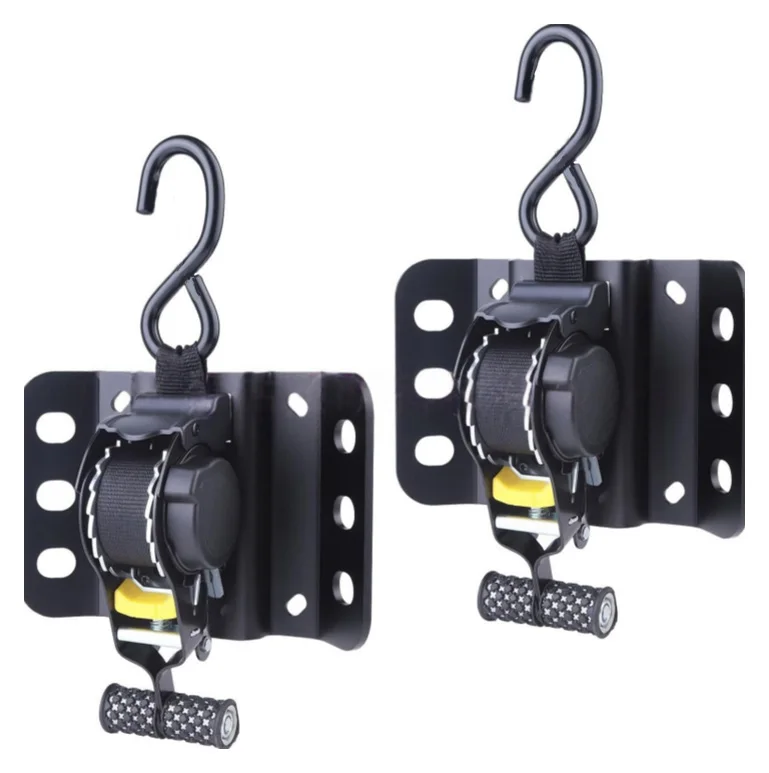 

Upgraded Ultimate Retractable Ratchet Straps for F150 2-Piece Truck Bed Ratchet Straps with Automatic Retractable Tensioner