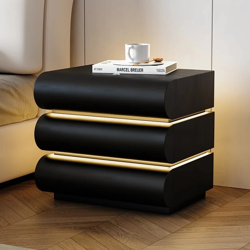 

Whole house smart atmosphere leather storage cabinet modern simplicity