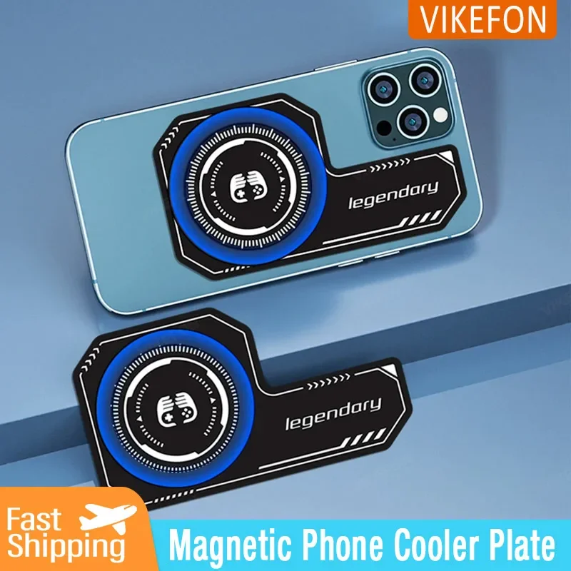 Magnetic Suction Mobile Phone Cooler Plate Reusable Radiator Heat Sink Cooling Cooling Ultrathin Radiating Sticker For PUBG Game