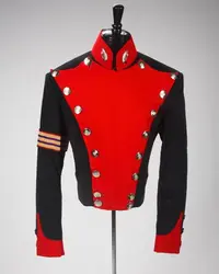 Napoleon French Army Officer Black Red Gothic Jacket Cosplay Costume Men Colonial Military Uniform