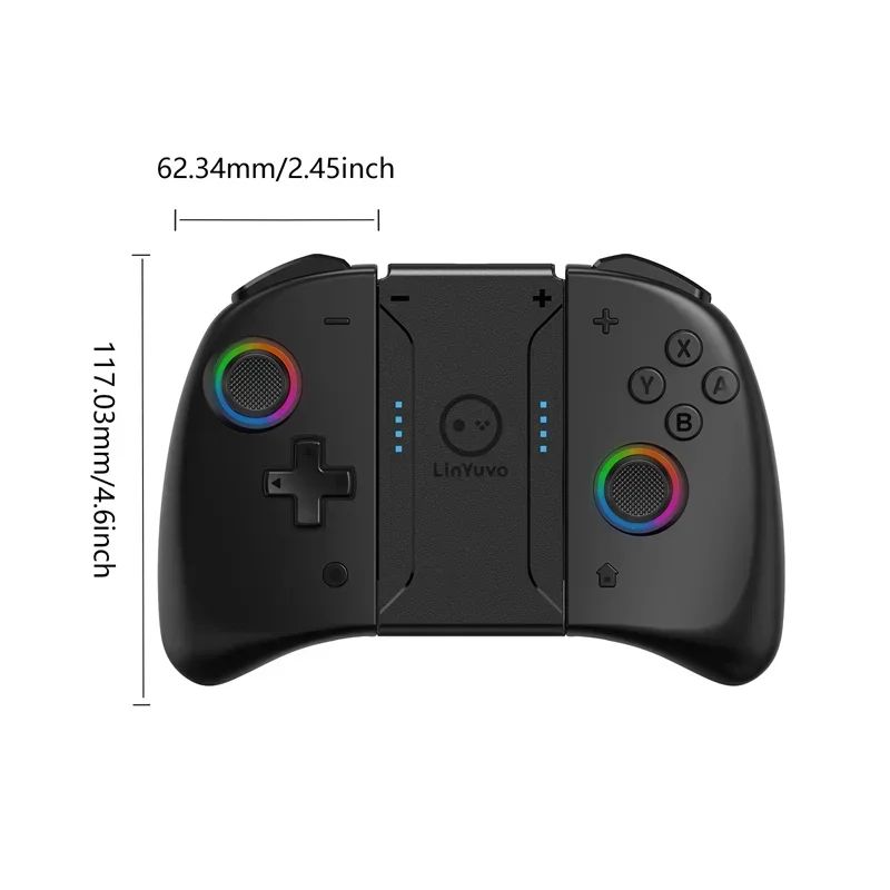 BM LinYuvo KS53 JoyPad per Nintendo Switch Controller wireless Bluetooth Pro Controller gamepad con fuoco automatico per joystick Nintendo