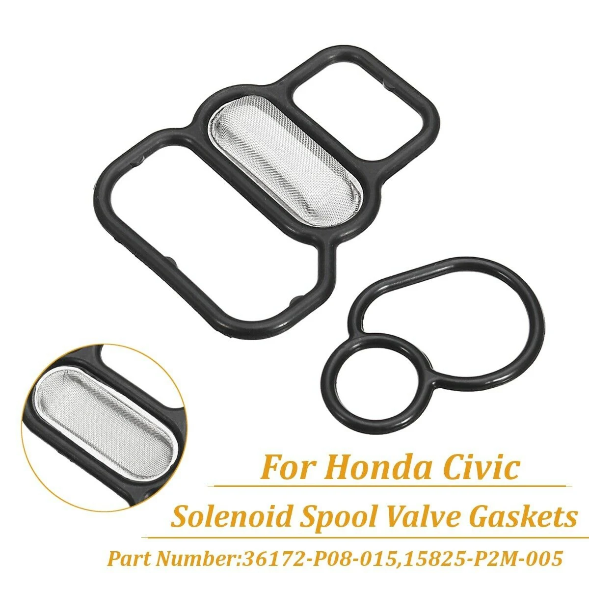Kit de juntas de Válvula de carrete solenoide para Honda Civic VTEC, 15825-P2M-005, 1996-2005