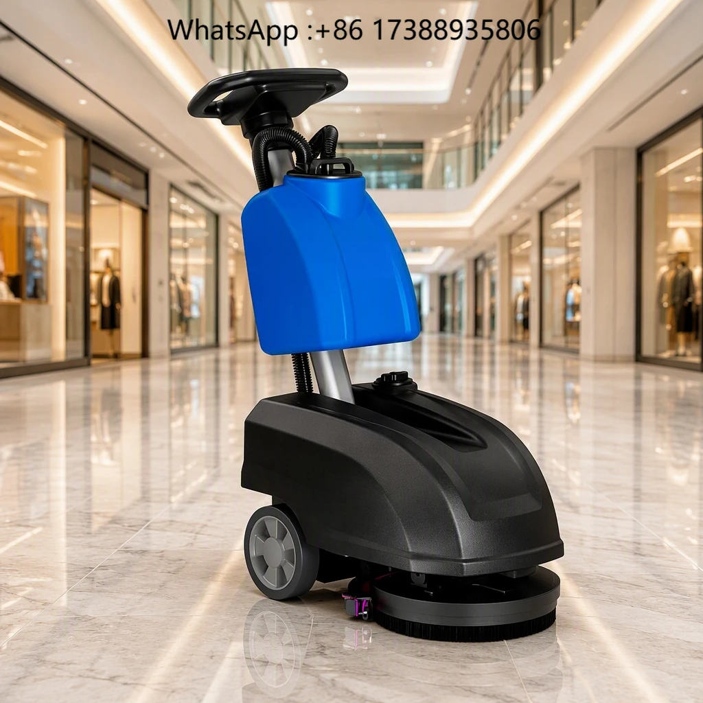 XD15 Mini Lightweight Commercial Tile Hardwood Floor Scrubber Industrial Electric Walk-Behind New Push Dryer Mop Machine CE