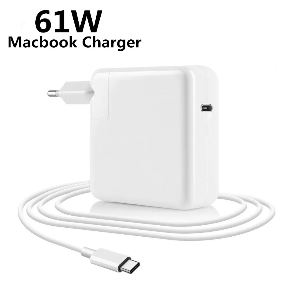 

Original 61W With LOGO PD USB-C Type C Power Adapter Laptop Notebook Fast Charger For Apple Macbook Pro 13'' M1 A1718 A1706