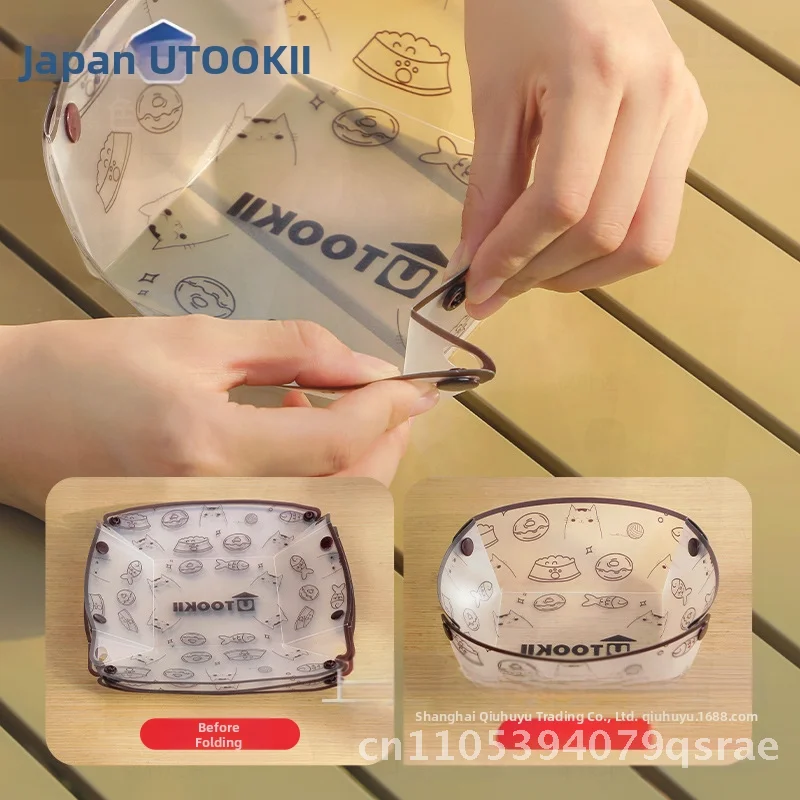 Utookii المحمولة وعاء قابل للطي الغذاء الصف سيليكون مقاومة درجات الحرارة العالية الطفل في الهواء الطلق أدوات مائدة للأطفال خفيفة الوزن السفر