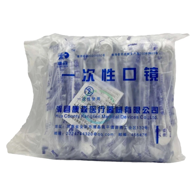 100Pcs Plastic Dental Oral Mirror Disposable Mouth Photo Mirrors Dentist Tool Teeth Whitening Exam Reflector Instrument