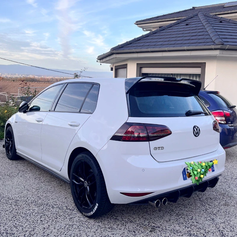 Aileron De Coffre Arrière Yctze Pour Golf 7 MK7 - Spoiler ABS Noir 61.5x12.5x5cm - Look Sportif
