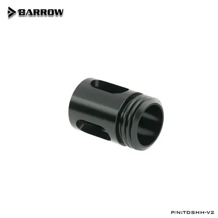 Barrow G1/4'' Bubble Eliminator Fitting Multi-stage Anti-Cyclone Multipole Flow Reversal Buffer Black / Silver / White TDSHH-V2