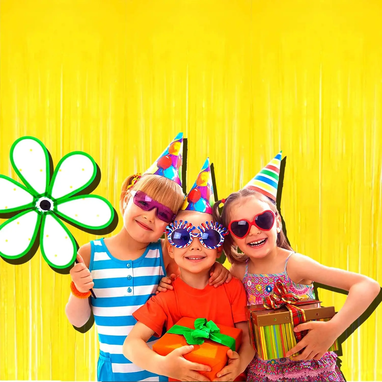 2 * 1M كارون قوس قزح حفلة عيد ميلاد الزفاف المشاركة حائط الخلفية الديكور التصوير الدعائم