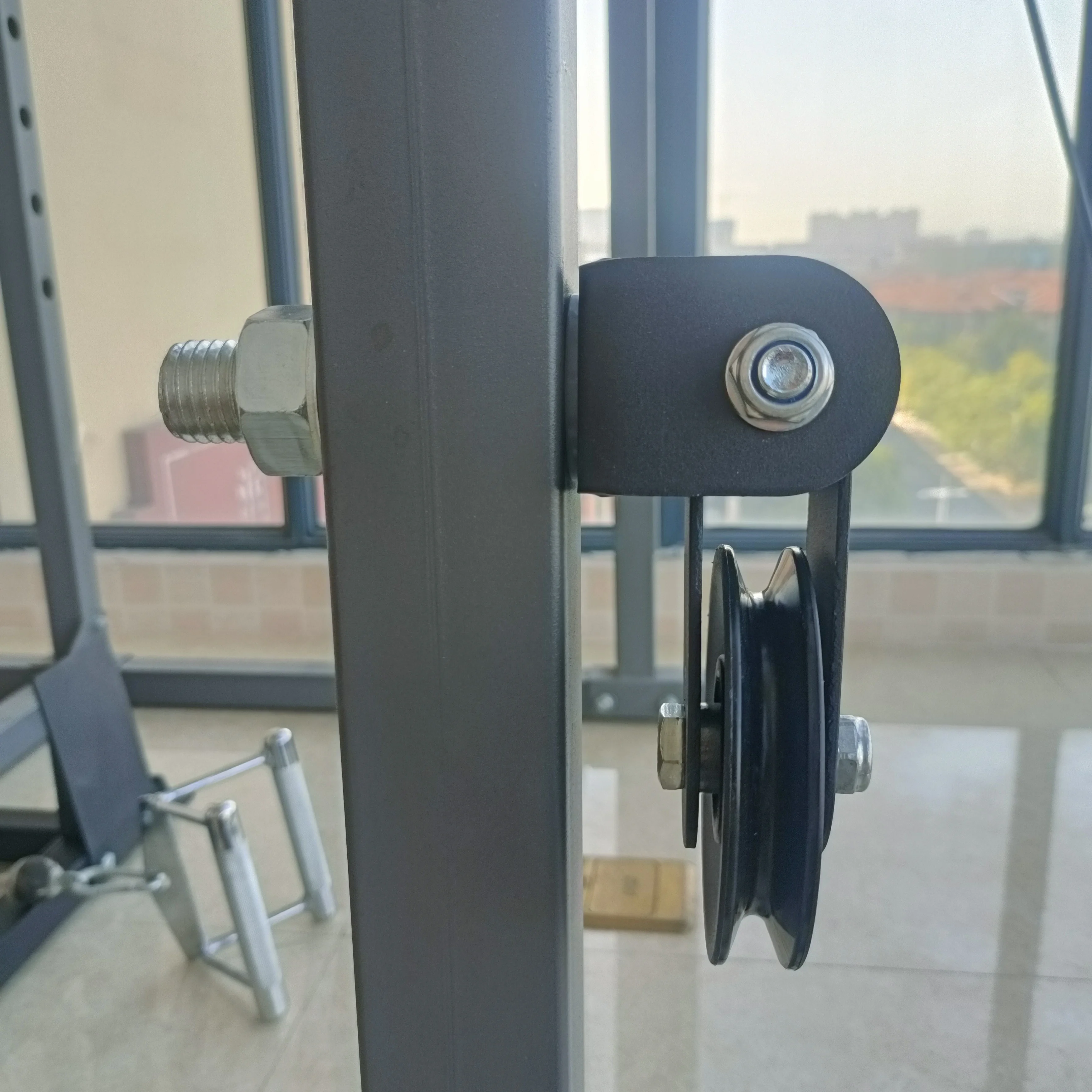 DIY Fitness Equipment Pulley Accessories-Low Pull Rowing Modification with 25mm Hole-Compatible with 50-80mm Square Tube gym