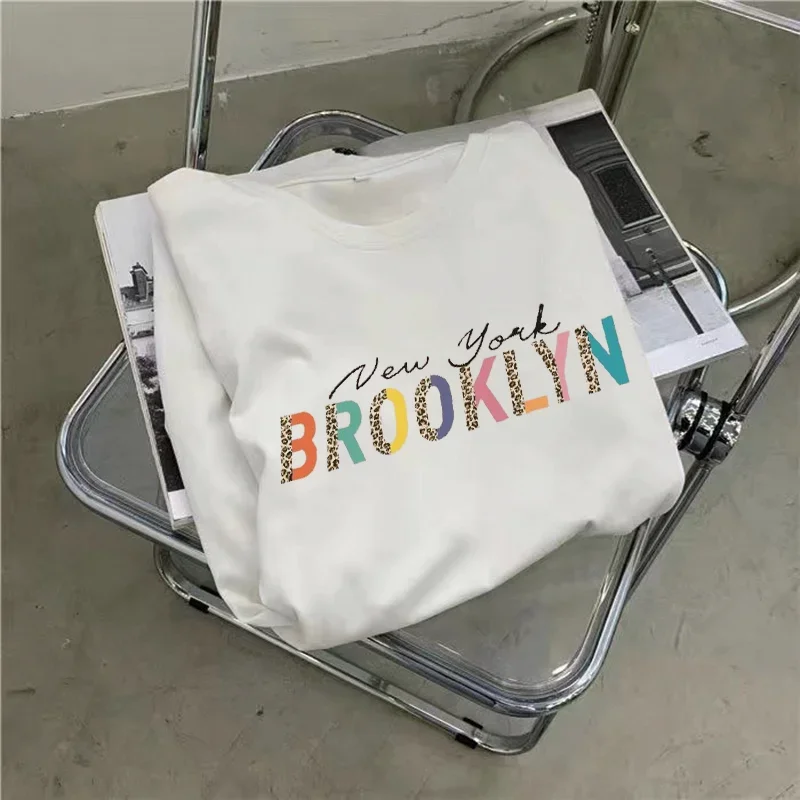 Summer Fashion Letter Rainbow Style Print Loose Comfortable Round Neck Short Sleeve Large Size Dress