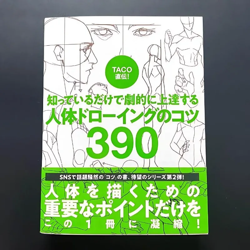 Japanese Edition TACO's Secrets: 390 Tips for Drawing The Human Figure Drawing Tutorial Books