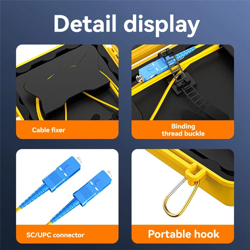 

AA60-OTDR Launch Cable Box Dead Spot Eliminator Optical Fiber Test Extension Cable 1000M Fiber Optic Cable Test Tool