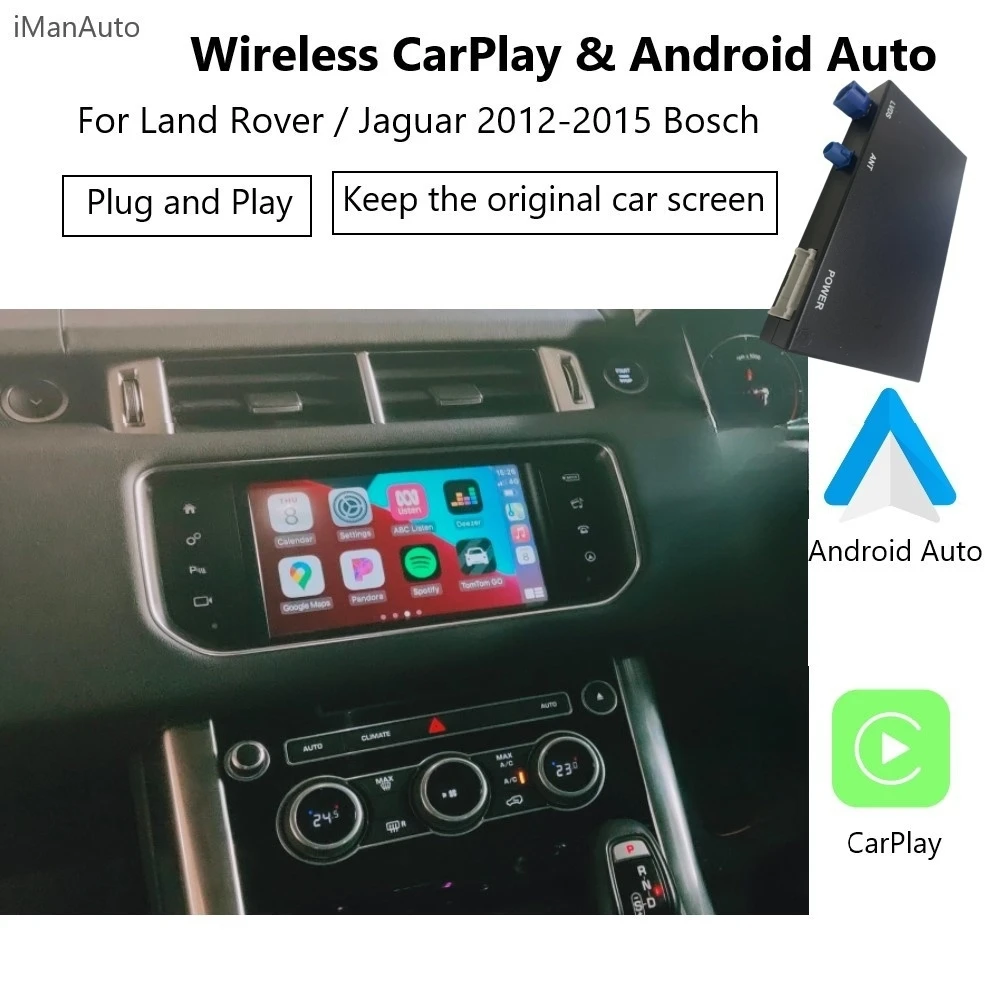 

Wireless Carplay Android Auto Interface For Land Rover/Range Rover/Evoque/Discovery 2012-2016 Bosch AirPlay Car Play