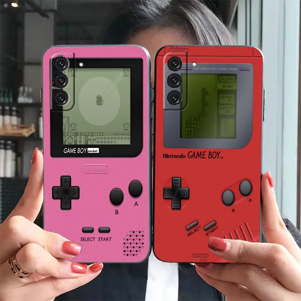 Classic Game-Boy Model Phone Funda Case For Samsung Galaxy S23 S22 S21 S20 FE S10 S24 S25 PLUS ULTRA 5G Shell Case Coque