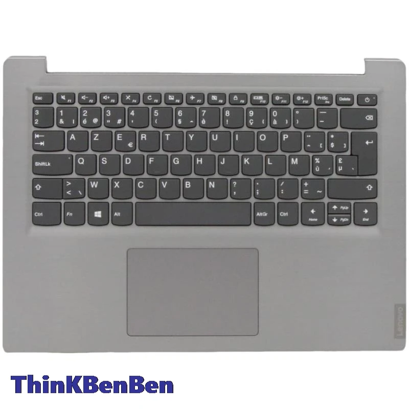 

BE Belgian Keyboard Grey Upper Case Palmrest Shell Cover For Lenovo S145 14 IWL 14AST 14API 14IGM 14IKB 14IIL 5CB0S17129