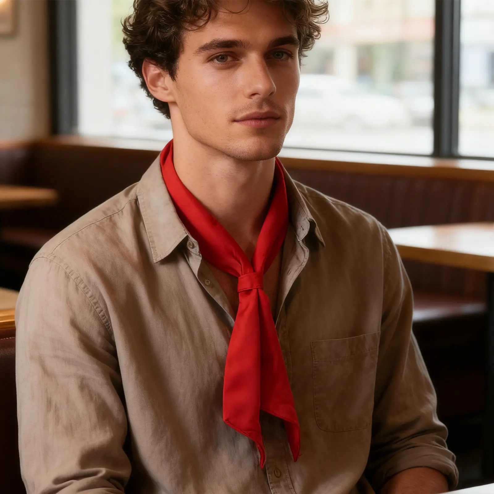 2 pcs Chef Neckerchief Scarf Uniform Professional Kitchen Work Halloween Christmas New Year Neck Protection Cotton Fabric Soft