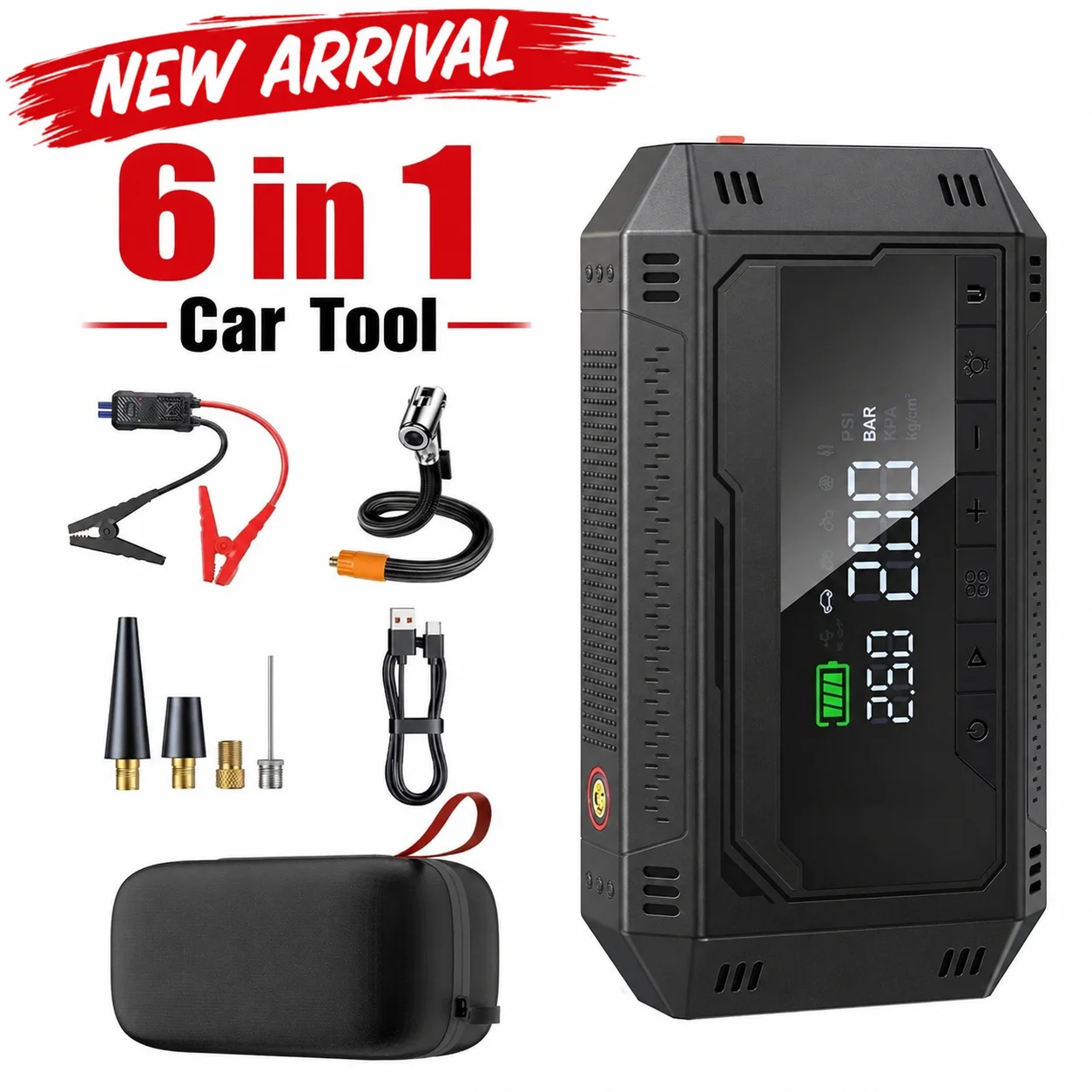 Jump Starter 12V Diesel - High peak Jump Starter 150psi Tire