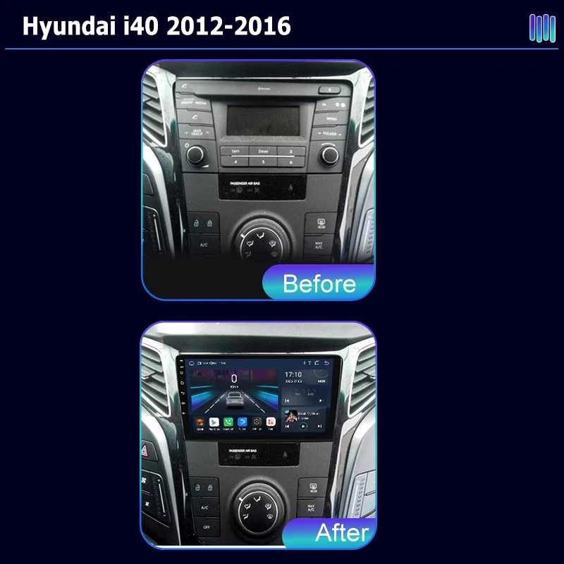 AI VOICE roadivox Android car radio for Hyundai i40 2012-2016 stereo GPS Navigation video Multimedia Player tape recorder