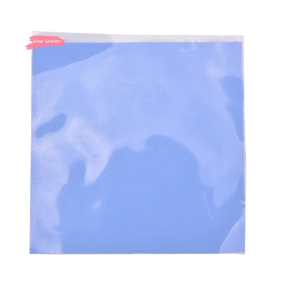 

Y-1Pcs Cooling Thermal Conductive Silicone Pad Blue GPU CPU Heatsink Cooling Thermal Conductive Silicone Pad 100mmx100mmx0.5mm