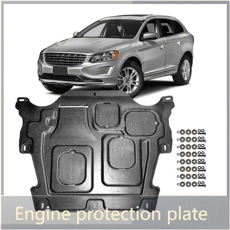 

For Volvo XC60 2010 -2017 2.0T 3.0T 2011 2014 Black Under Engine Guard Plate Splash Shield Mud Fender Cover Mudguard Protector