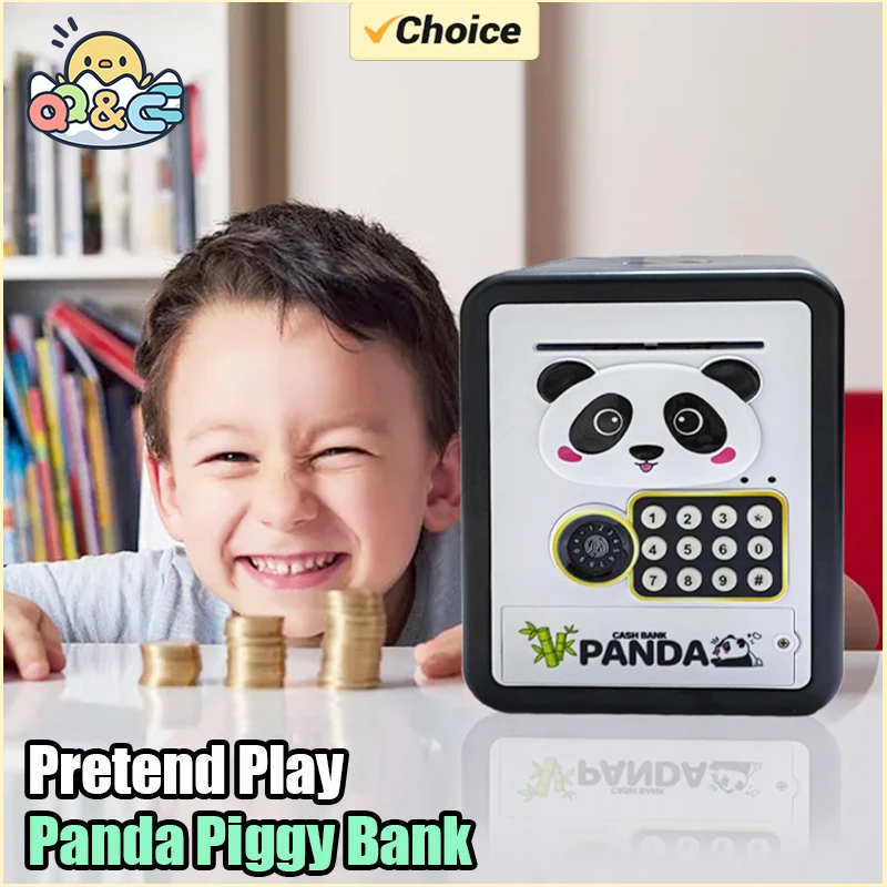 

Electric Piggy Bank Kawaii Panda Moneybox Password Fingerprint Banks To Save Cash Coin Toy for Children Birthday Christmas Gifts