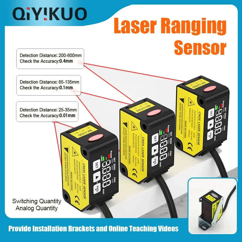 

BX-LV30N/R Laser Displacement Ranging Sensor Switch Analog Height And Thickness Measurement Tool