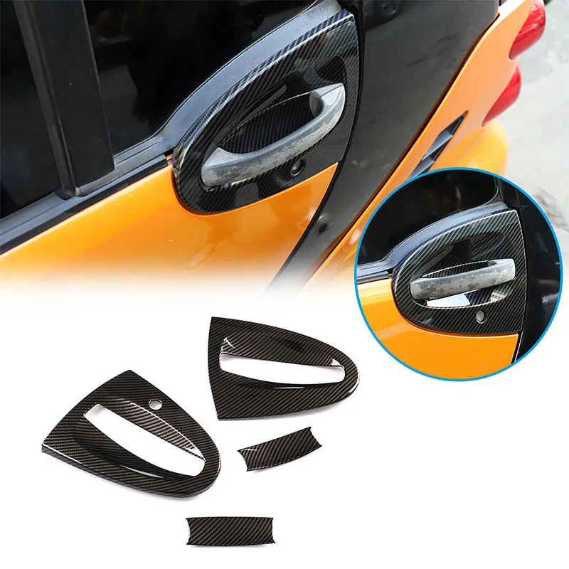 

For Mercedes-Benz Smart 451 Fortwo 2009-2015 ABS Car Door Bowl Decorative Protective Cover Trim Car Styling