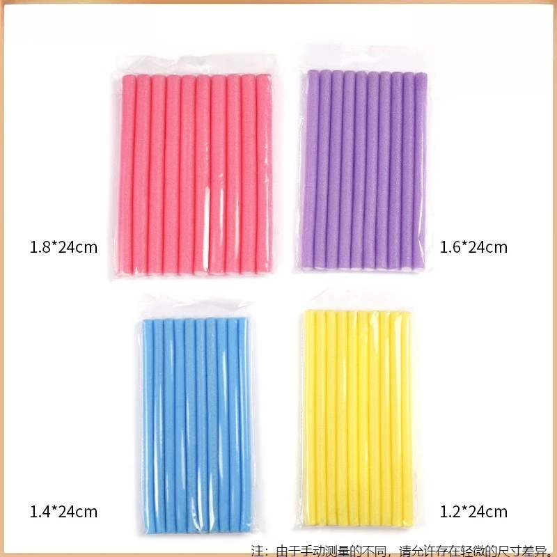 1Set No‑Heat Foam Hair Rollers, Soft Magic Sponge Sleep‑in Curlers, Overnight Damage‑Free Hair Styling Rods