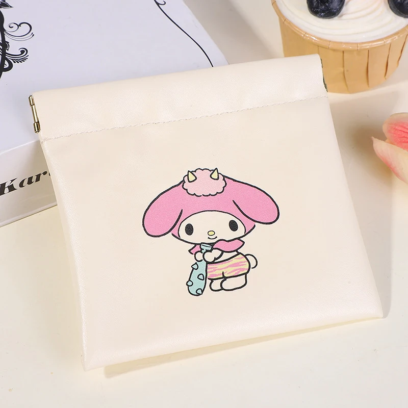 Women's Cartoon Sanrio Hello Kitty Melody Cinnamoroll Shopping Bag Small Polyester Eco-friendly Cute Foldable Storage Bag