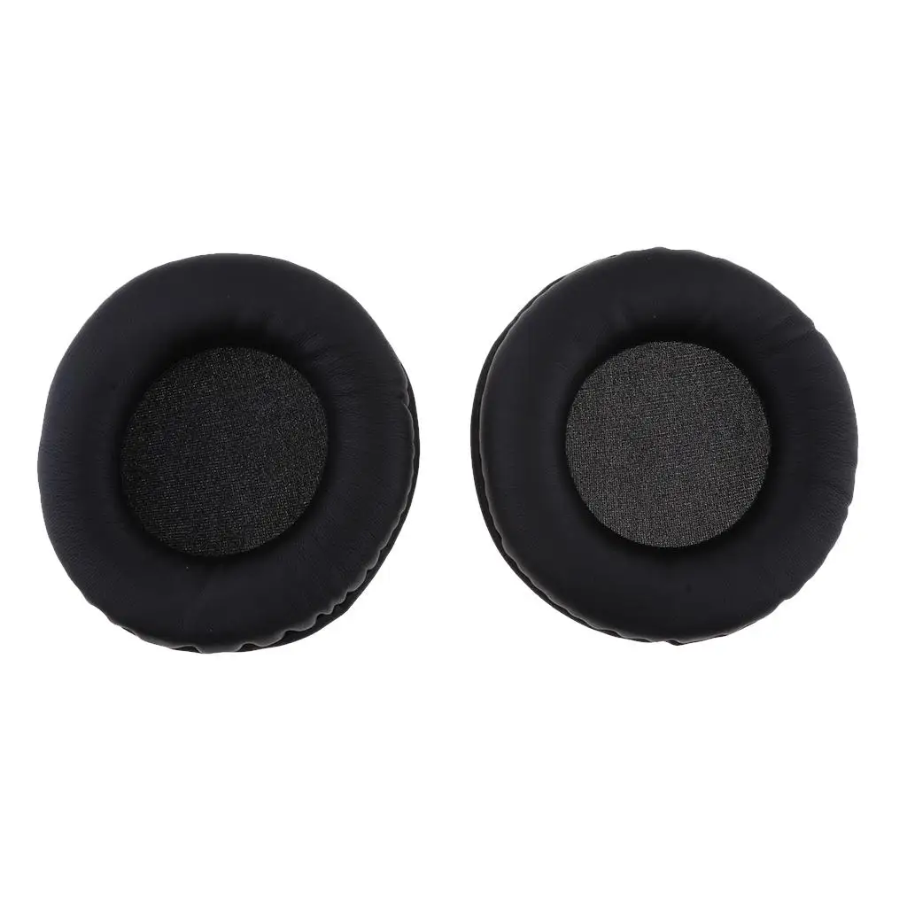 قطعتان من جلد البولي يوريثان البديل لسماعات الرأس 181 K181DJ، باللون الأسود