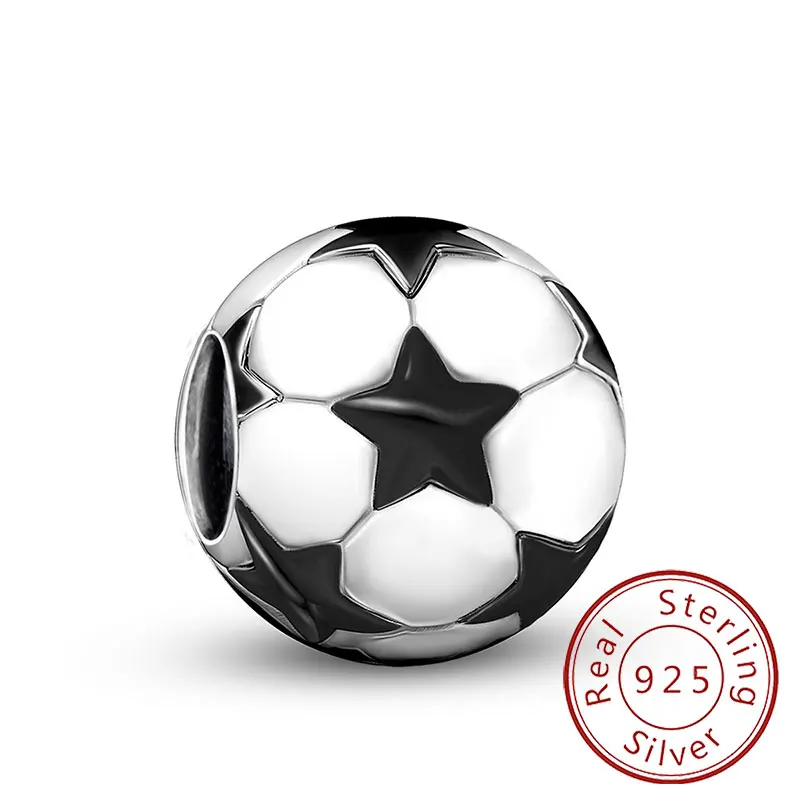 

925 Sterling Silver Ball Coffee Airplane Travel Series Bead Diy Bracelet Bangle Making Gift Of High Quality Fine Jewelry