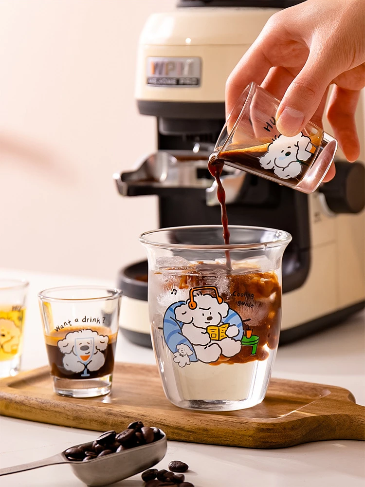 50ml Liquor Cup Shot Glass Drinking Glasses Glass Cups Household Soju Cups Cann