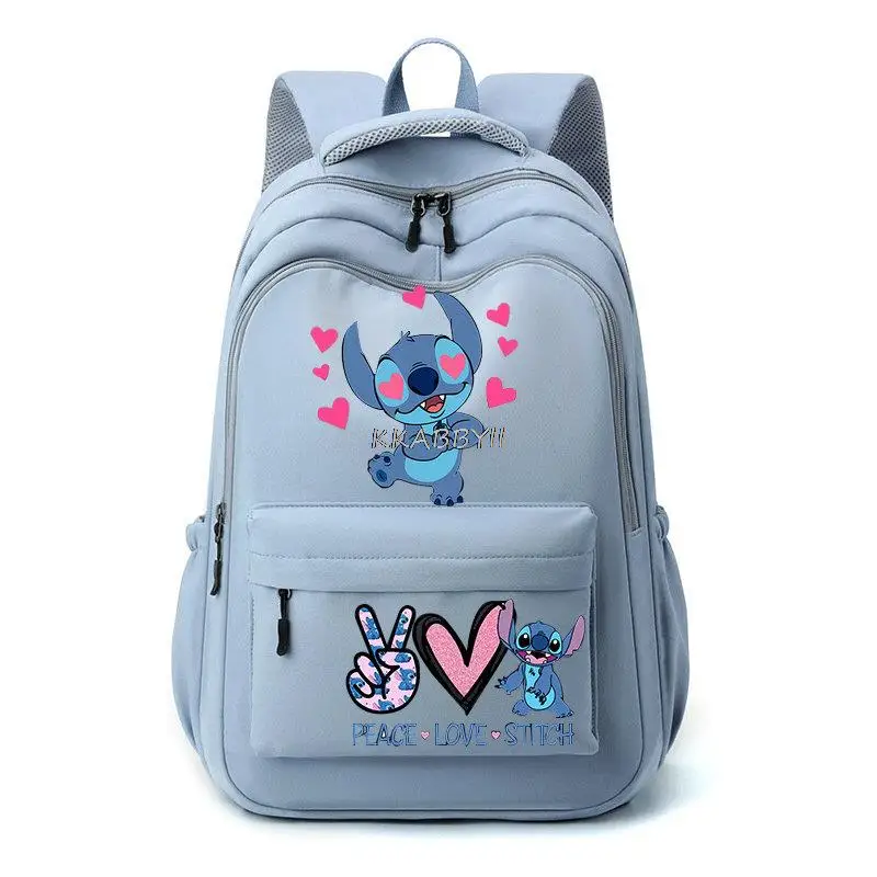 Mochila impermeável de grande capacidade, Lilo e Stitch Mochila Bagpack de viagem, Sacos escolares para adolescentes, estudantes