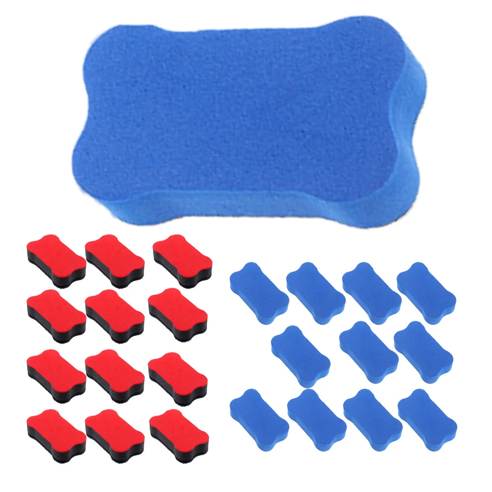 24 قطعة من ممحاة السبورة البيضاء، مادة صغيرة الحجم وخفيفة الوزن للمكتب والفصول الدراسية، ممحاة للمسح الجاف، لوح أبيض محمول