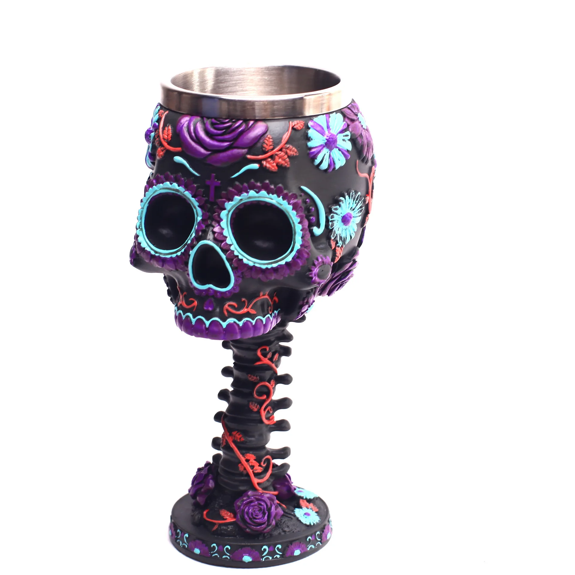 Skull Wine Glass Retro Personality Goblet Cocktail Glass Red Creative Bar KTV Wine Glass Capacity 200ml
