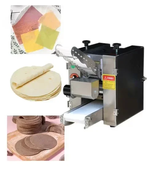 China High Quality Automatic Roti Making hine Pizza Press ski Dough Sheeter Pita Bread Roti Maker Tortilla Wrapper hine