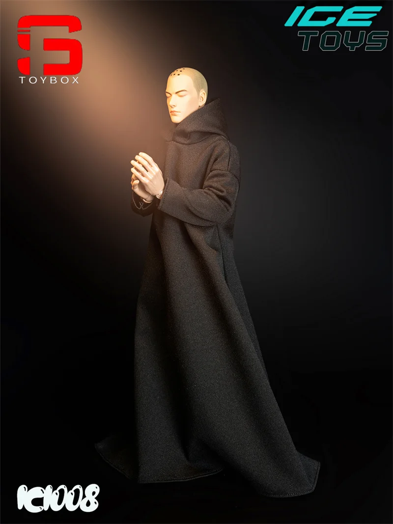 ICE TOYS IC1008 1/6 Skala Męska czarna szata Czarodziejowska peleryna Szata maga Cosplay Ubrania Model pasuje do 12-calowej figurki żołnierza