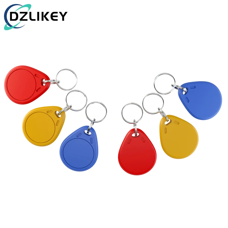 13.56MHz IC Access Keychain, Non-Contact M1 S50 Card NFC Tag,Used for Attendance Management Access Control Cards ISO14443A