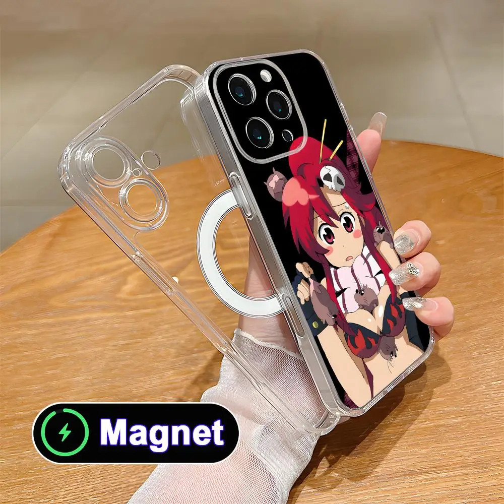 

Anime Yoko Littner Clear TPU Magsafe Mobile Phone Case for iPhone 17 16 15 14 13 12 11 Air Pro Max Plus Mini Colorful Cover