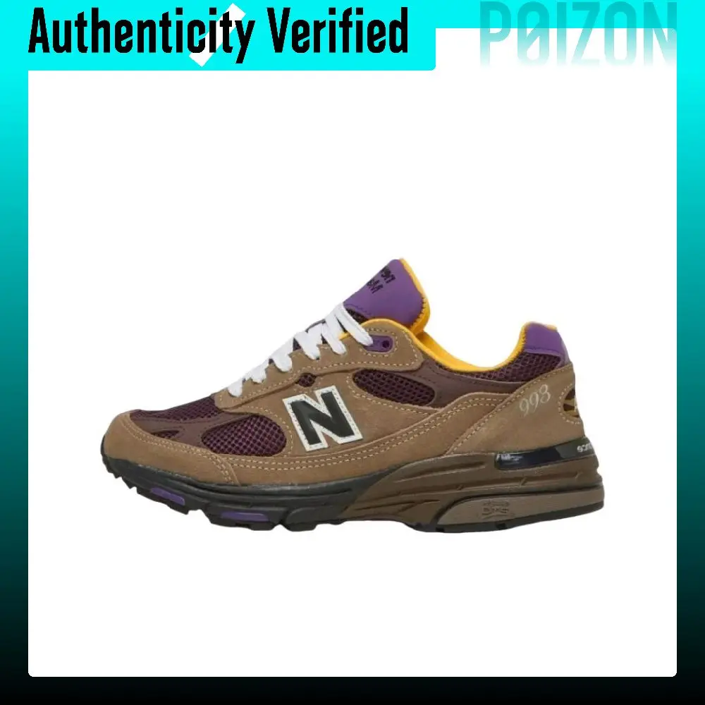 New Balance NB 993 Textile, Split Cow Leather, Artificial Leather Low top Casual City Commuting Running Shoes Unisex U993MU